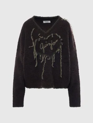 WOMEN'S HEART SWEATER