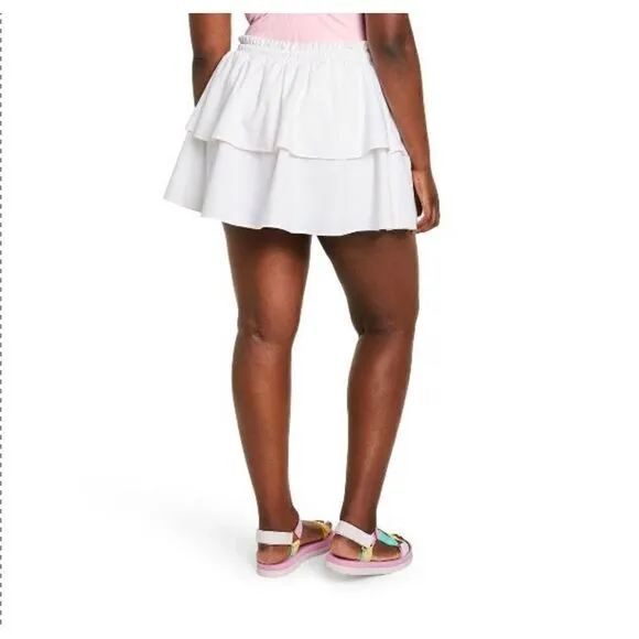 Women's High-Rise Ruffle Mini Skirt - Stoney Clover Lane x Target White Size 2X