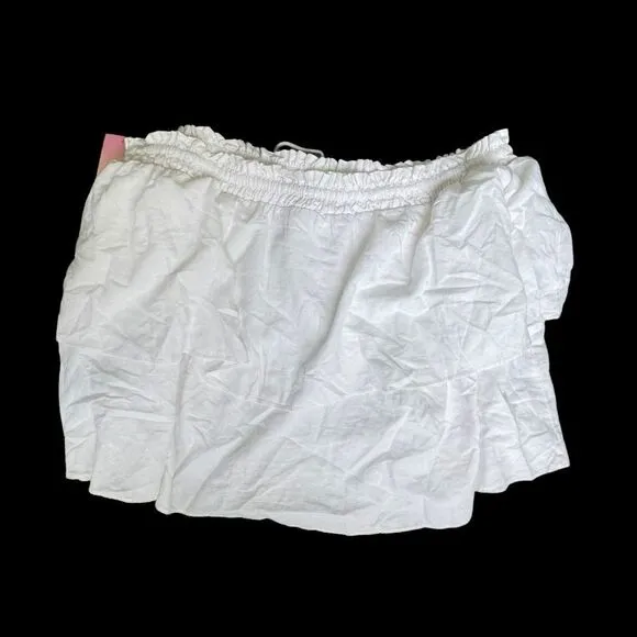 Women's High-Rise Ruffle Mini Skirt - Stoney Clover Lane x Target White Size 2X
