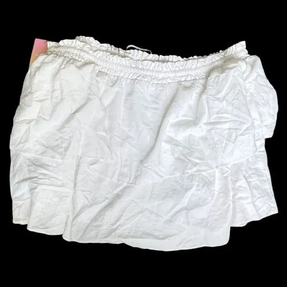 Women's High-Rise Ruffle Mini Skirt - Stoney Clover Lane x Target White Size 2X