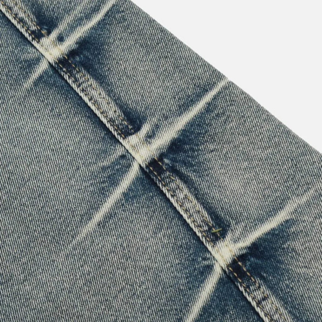 Women's High Street Washed Textured Jeans