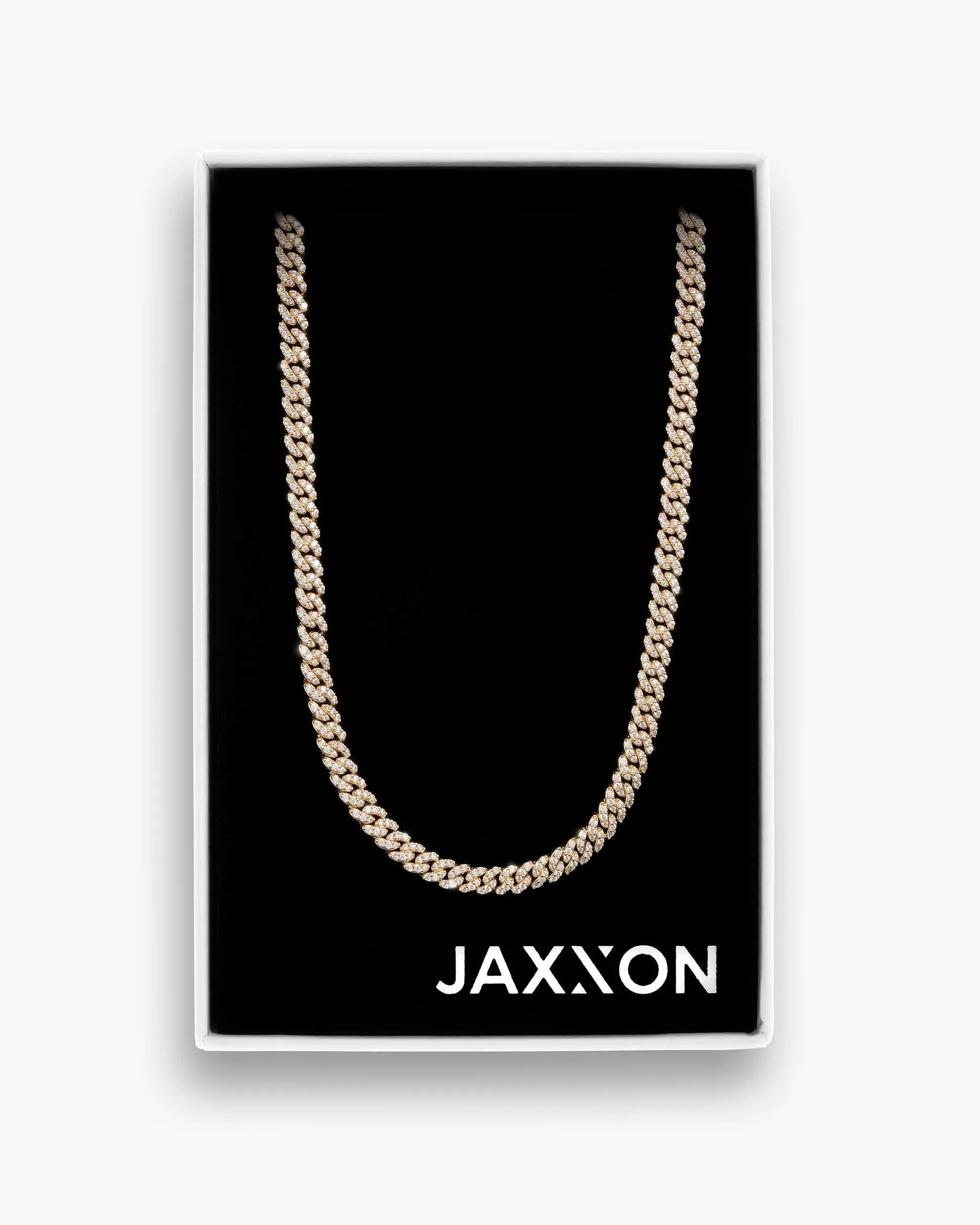 Women's Iced Out Cuban Link Chain - Gold