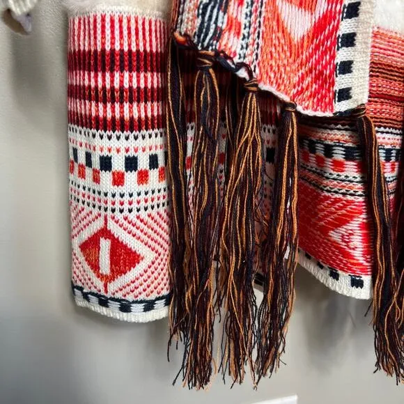 Women's MaxSport Boho Tribal Southwestern Cabincore Cardigan Sweater Soft Medium