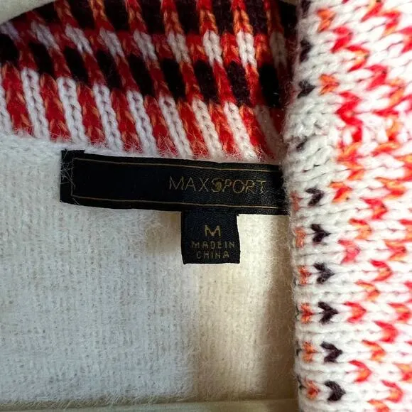 Women's MaxSport Boho Tribal Southwestern Cabincore Cardigan Sweater Soft Medium