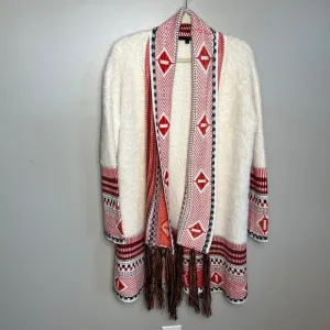 Women's MaxSport Boho Tribal Southwestern Cabincore Cardigan Sweater Soft Medium
