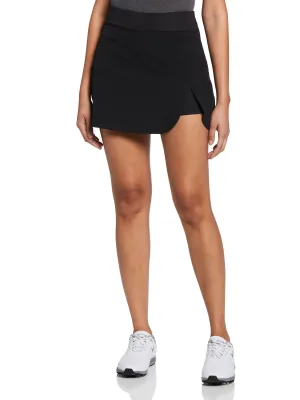 Women's Perforated Woven Golf Skort