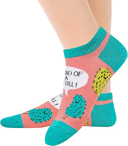 Women's Pickle Socks, Pickle Theme Socks, Pickle Gifts, Pickle Lover Presents, Funny Gift Ideas For Women, Big Dill Pun Socks, Mothers Day Gifts, Food Socks