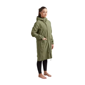 Women's Pursuit Waterproof Lightweight Changing Robe Jacket - Olive Green