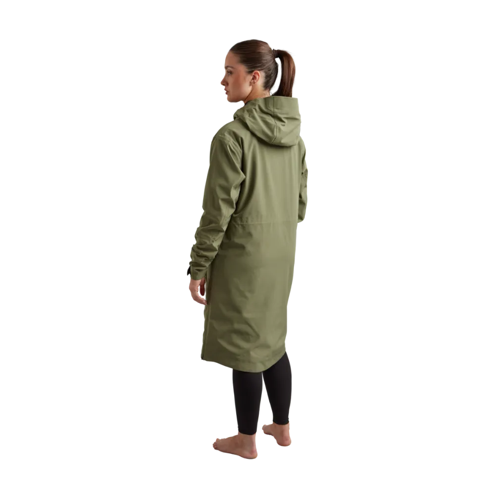 Women's Pursuit Waterproof Lightweight Changing Robe Jacket - Olive Green