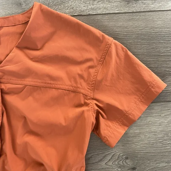 Women's REI Orange Short Sleeve Dress Size Medium