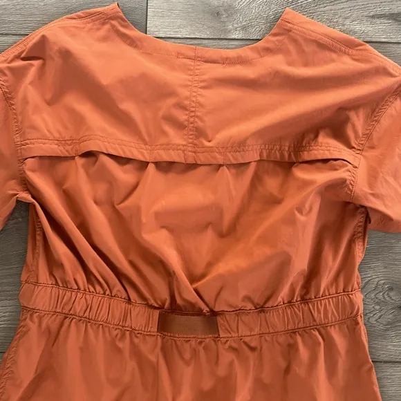 Women's REI Orange Short Sleeve Dress Size Medium
