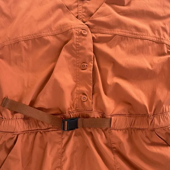 Women's REI Orange Short Sleeve Dress Size Medium