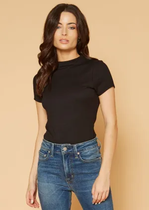 Women's Ribbed Funnel Bodysuit