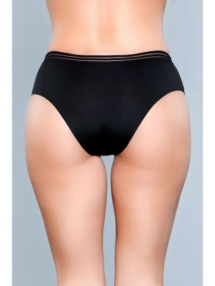 Women's Seamless Microfiber Panty w/ Waist Trimmed Detail