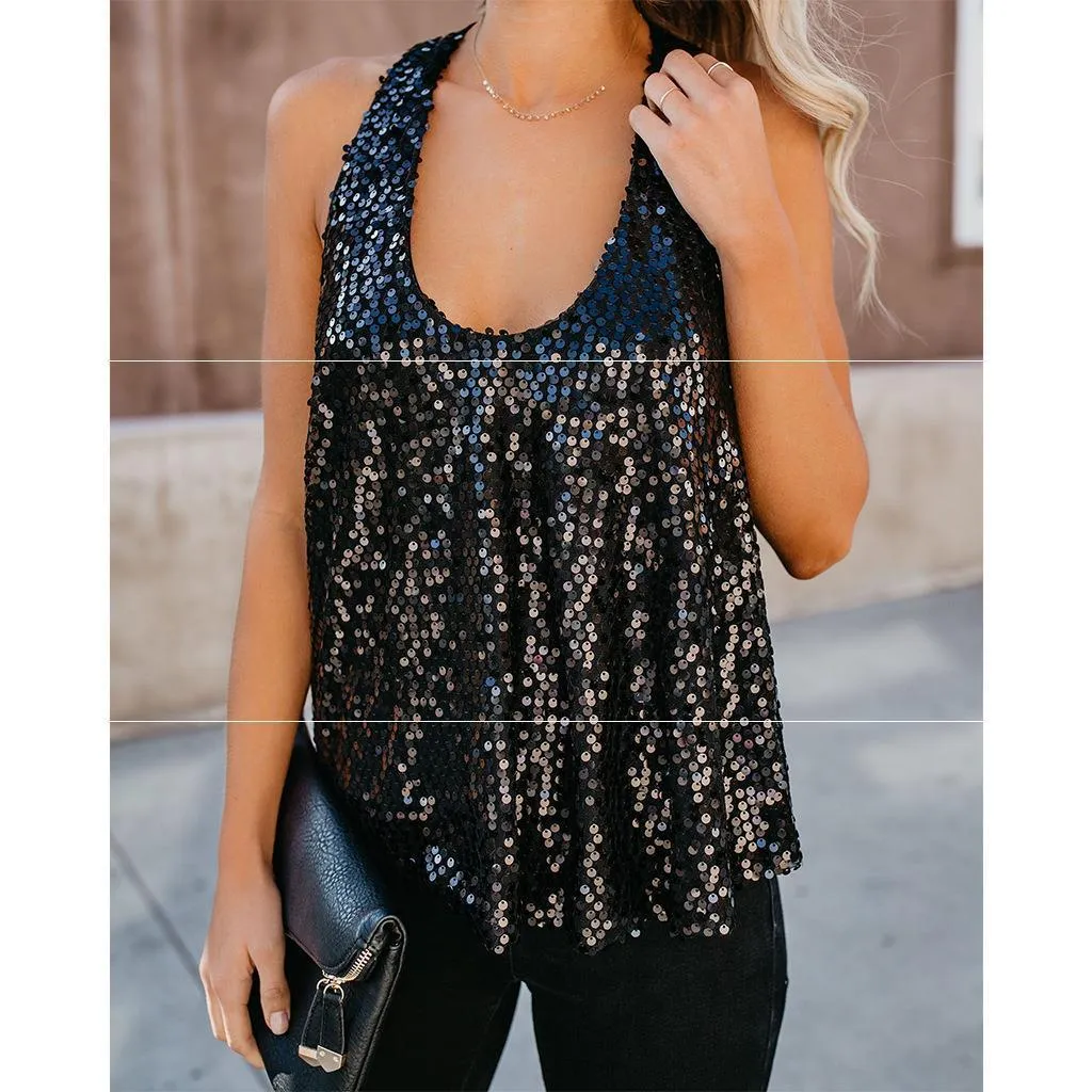 Women's Sequined Vest Camisole Vest Camisole Women
