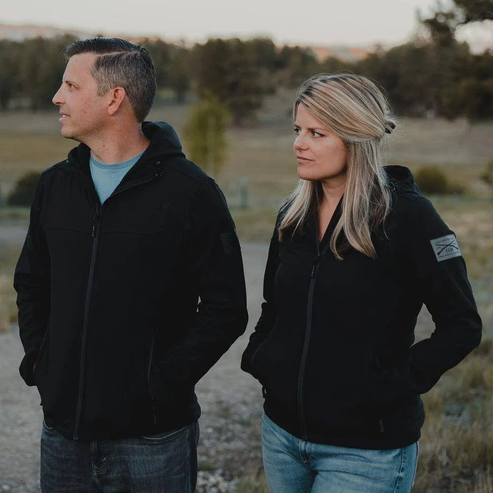 Women's Soft Shell Hoodie - Black