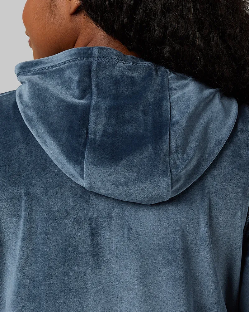 WOMEN'S SOFT VELOUR HOODED FULL-ZIP