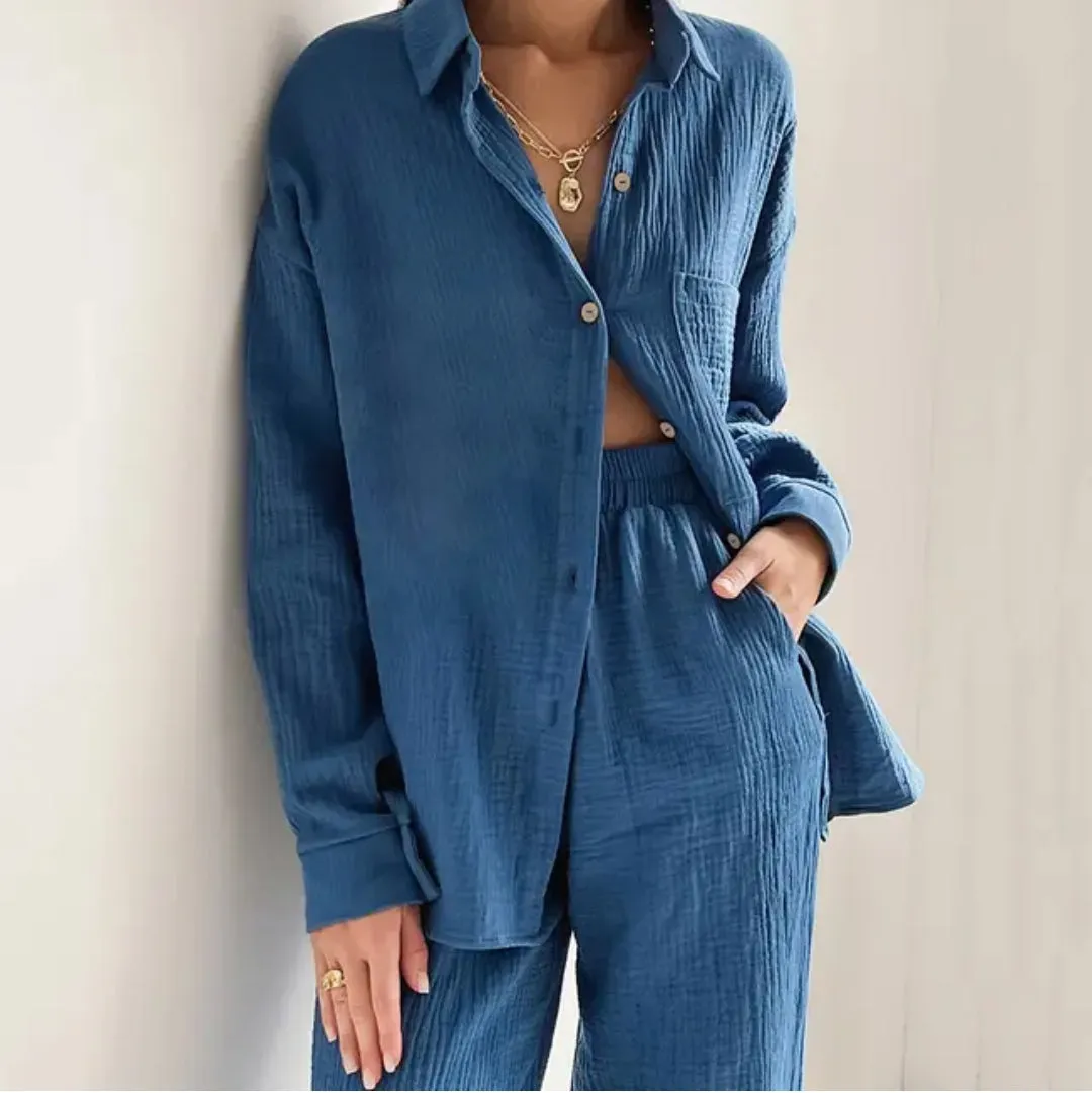 Women's Stylish Jam Cords Set(TOP BOTTOM)