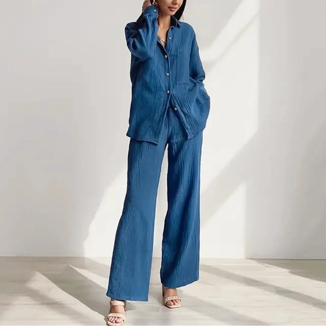Women's Stylish Jam Cords Set(TOP BOTTOM)