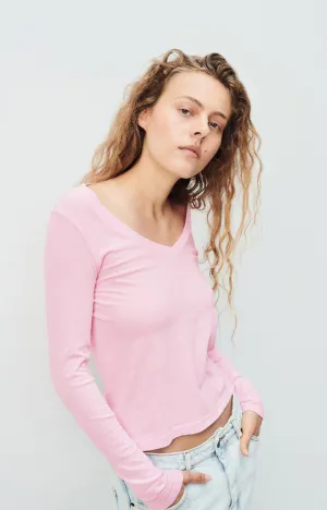WOMEN'S T-SHIRT LS GAMIPY - CHERRY BLOSSOM