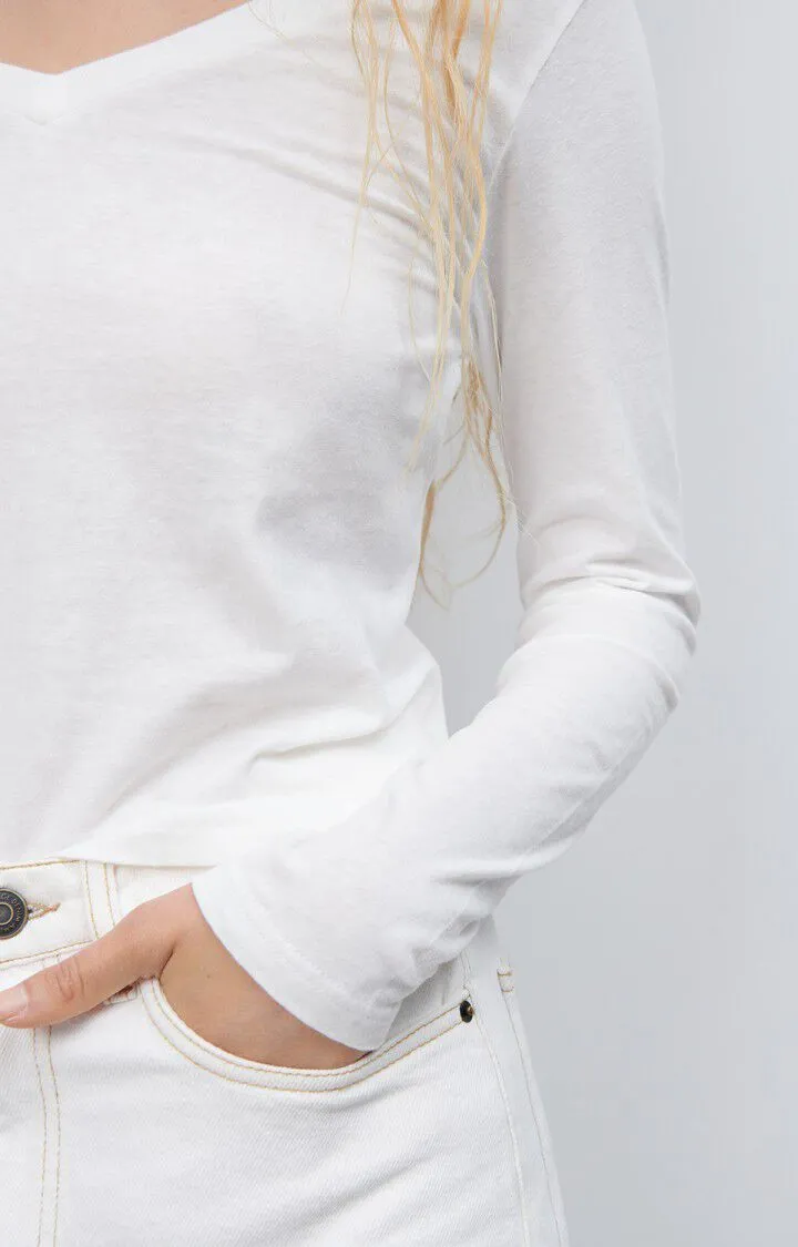 WOMEN'S T-SHIRT LS GAMIPY - WHITE
