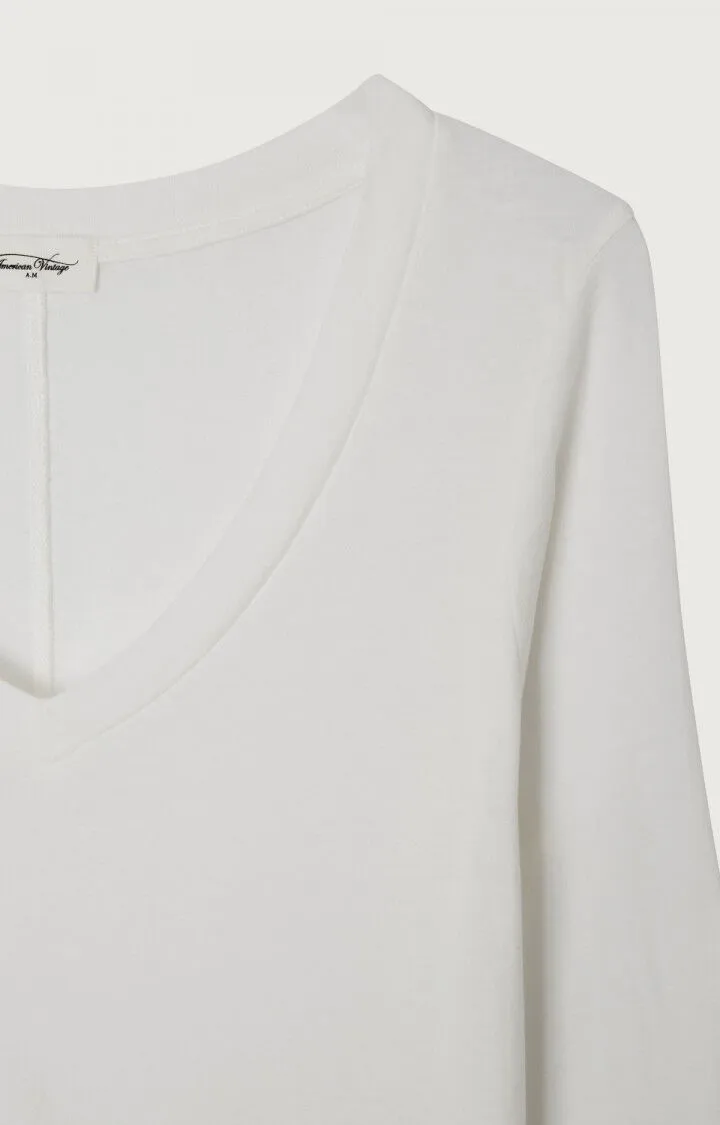 WOMEN'S T-SHIRT LS GAMIPY - WHITE
