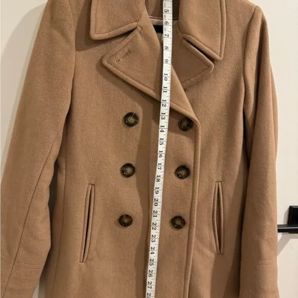 Women's Tan Calvin Klein Peacoat Size 2