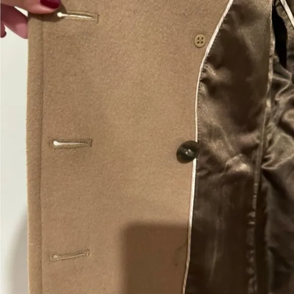 Women's Tan Calvin Klein Peacoat Size 2