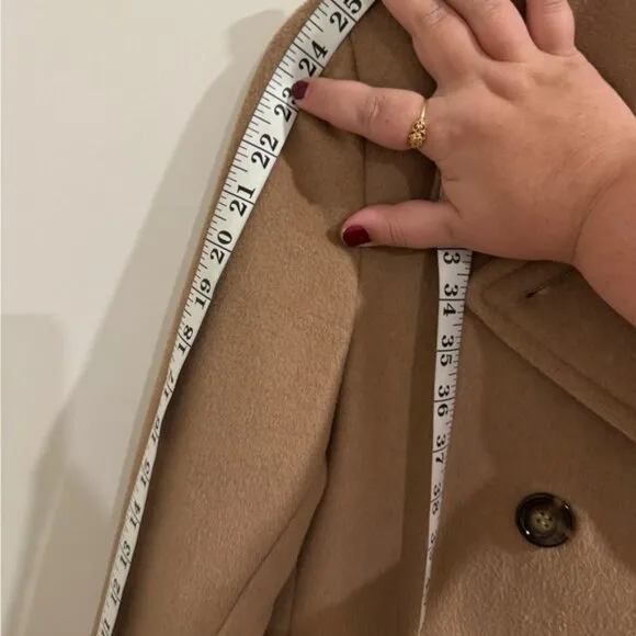 Women's Tan Calvin Klein Peacoat Size 2