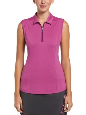 Womens Tonal Heather Golf Polo