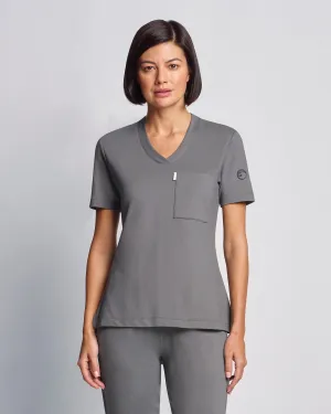 Women's V-neck Office Scrub Top | Jersey Milano