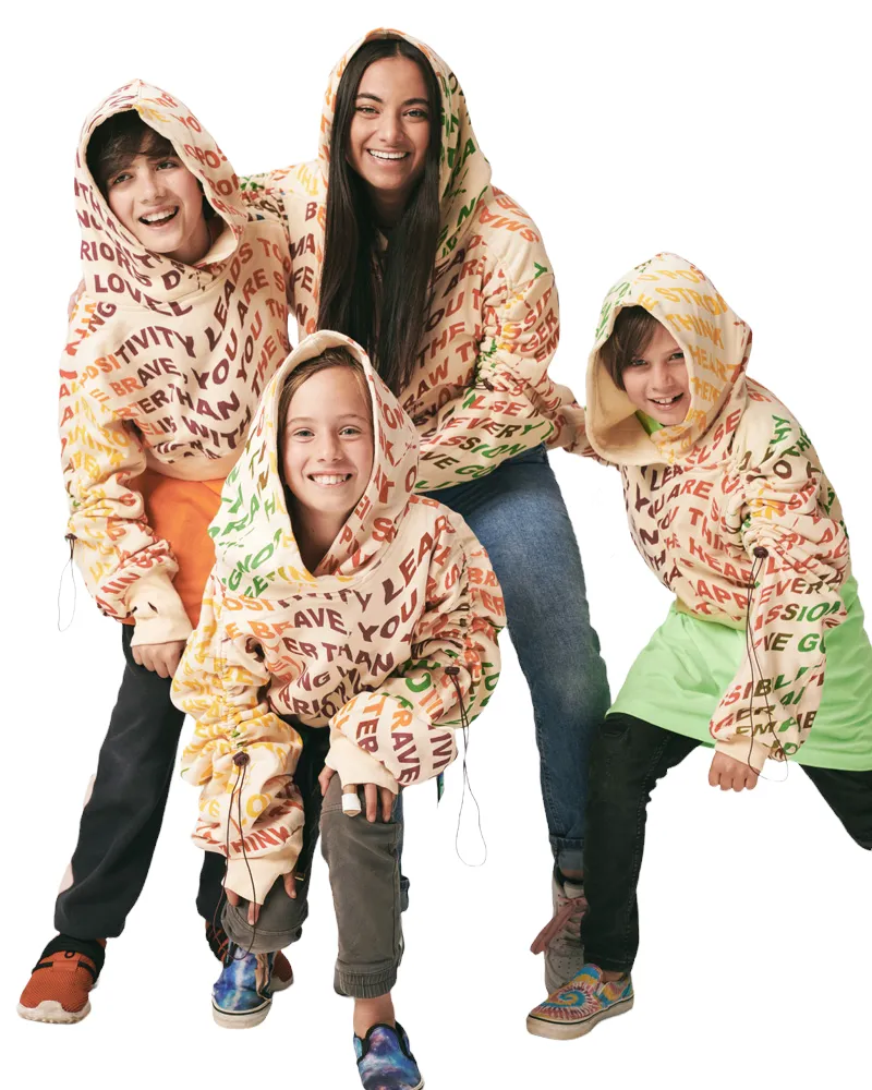 Women's Wisdom Cropped Hoodie in Beige