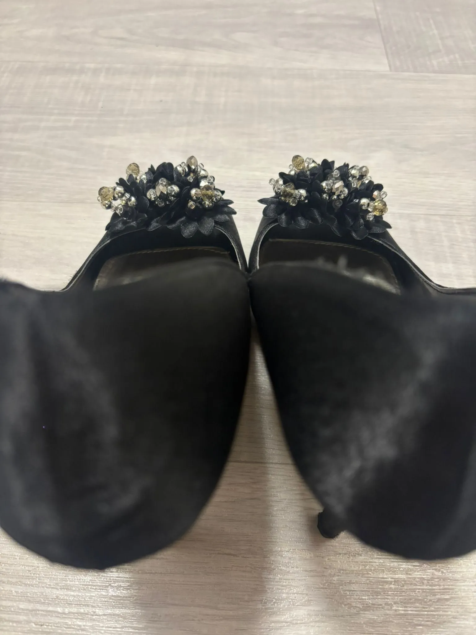 Worn shoes and tights
