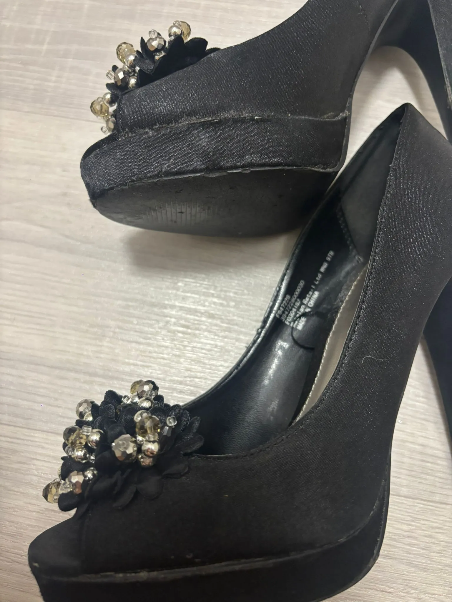 Worn shoes and tights