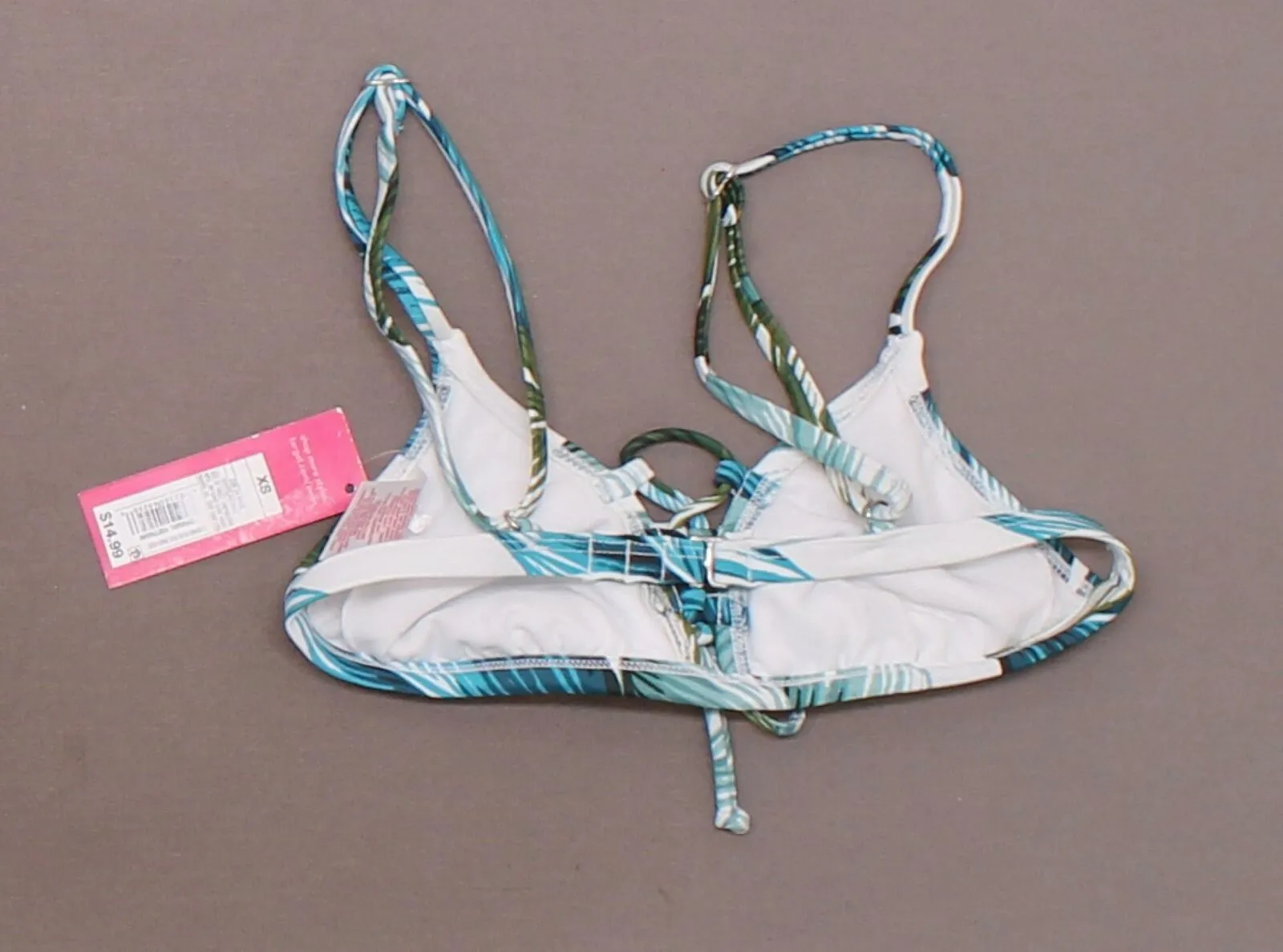 Xhilaration Women's Lace-Up Front Triangle Bikini Top