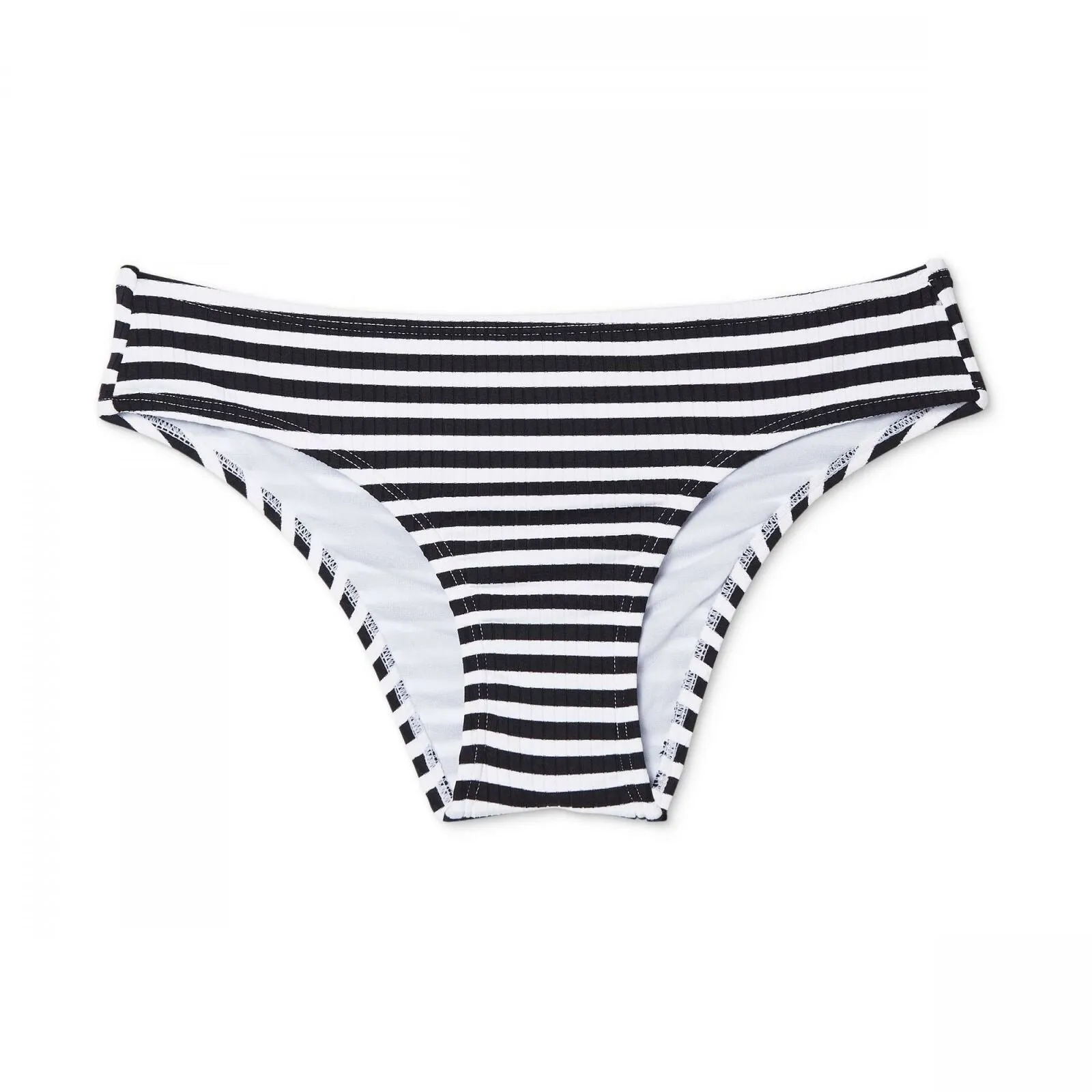 Xhilaration Women's Striped Texture Cheeky Hipster Bikini Bottom