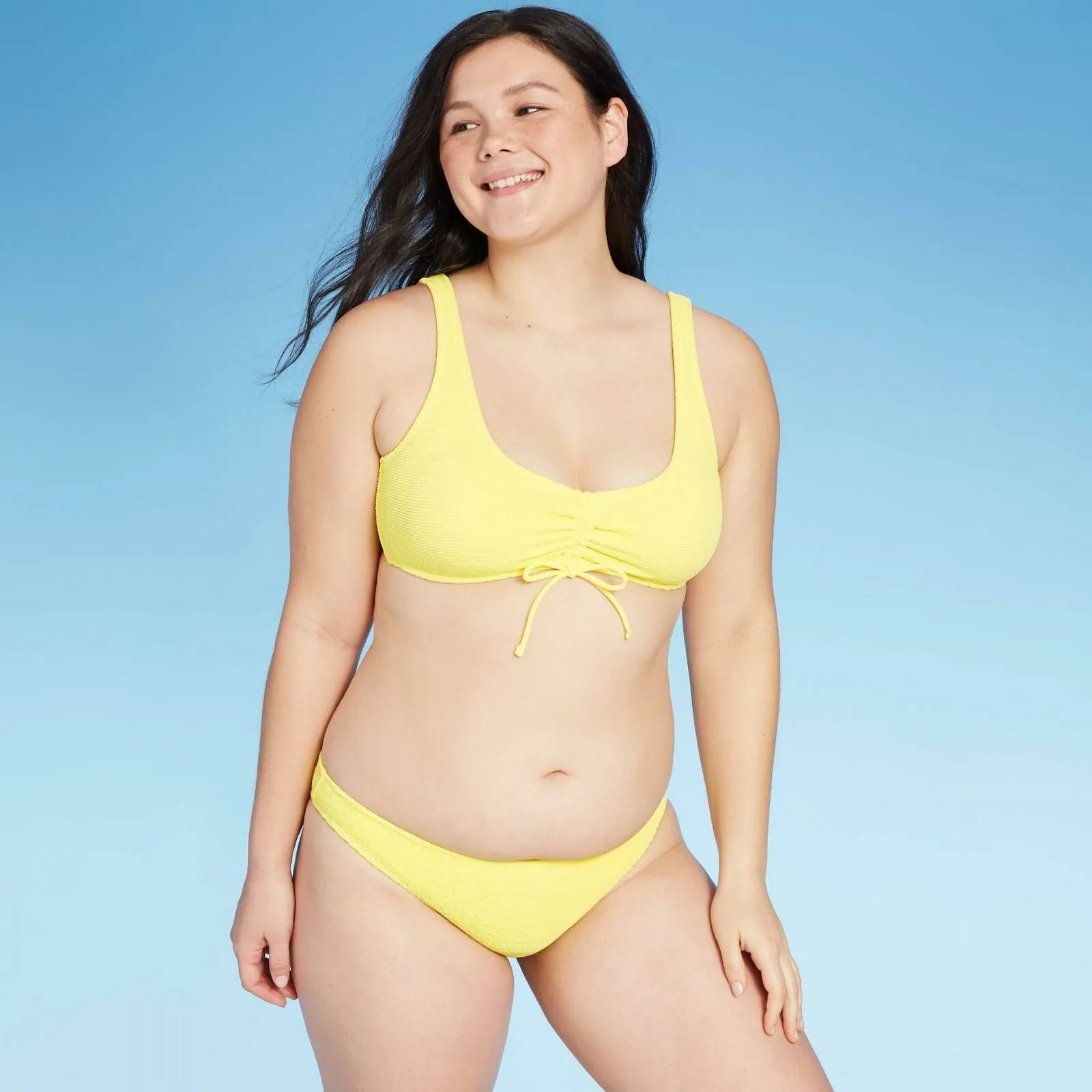 Xhilaration Women's' Textured Cheeky Bikini Bottom