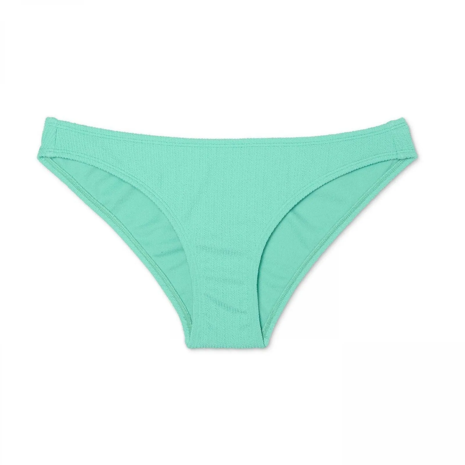Xhilaration Women's Textured Cheeky Swim Bikini Bottom