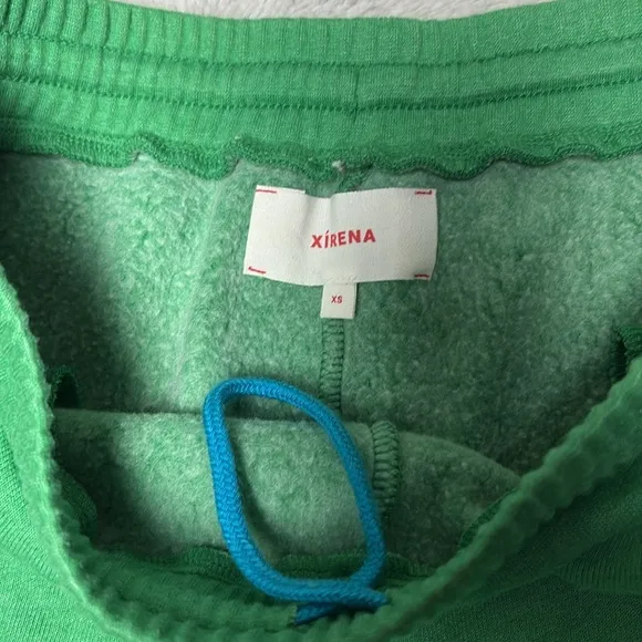 Xirena Women's Shayne Short Grass Kelly Ultra Soft Fleece Cotton Pockets Sz XS