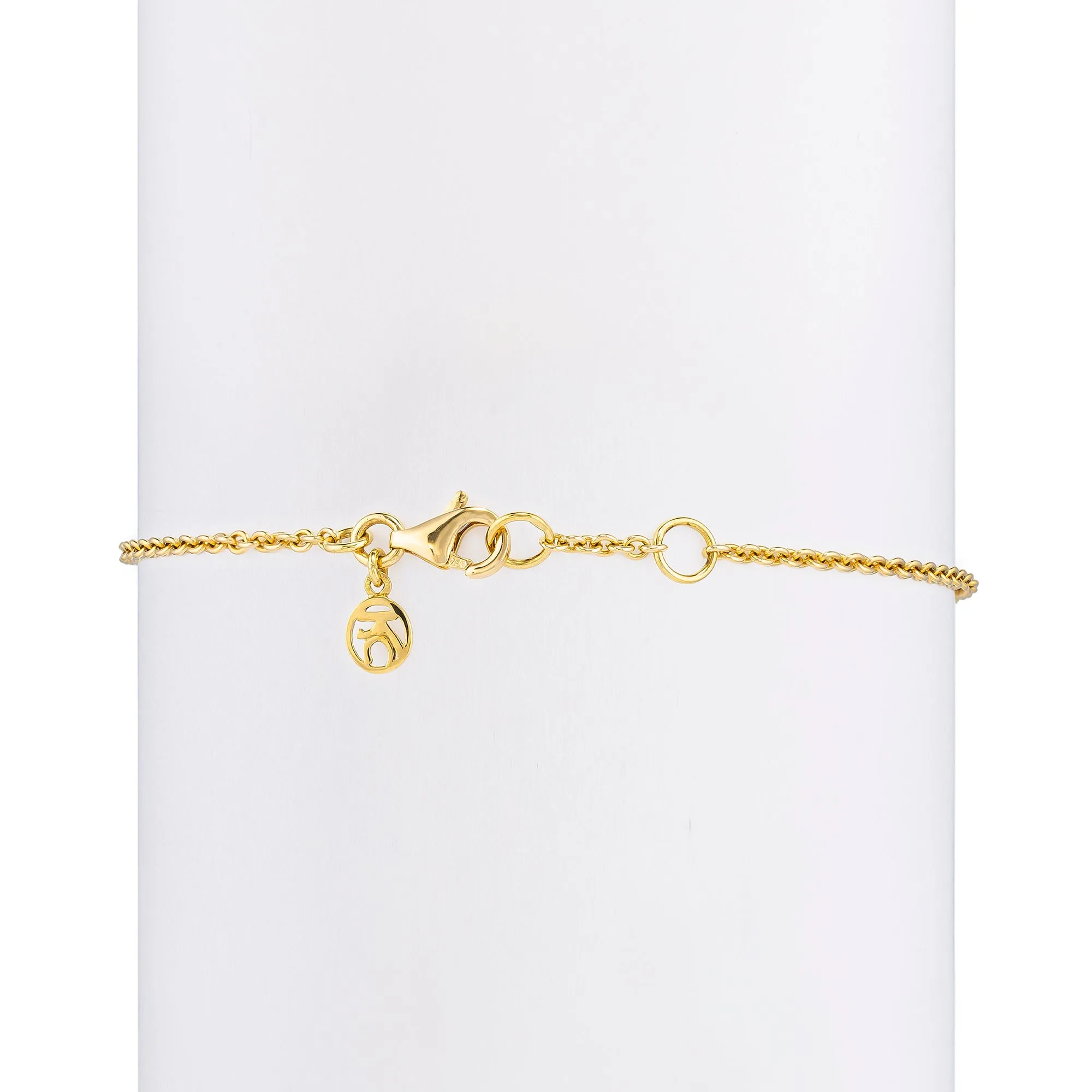 Yellow Diamond Infinity & Turkish Eye Bracelet