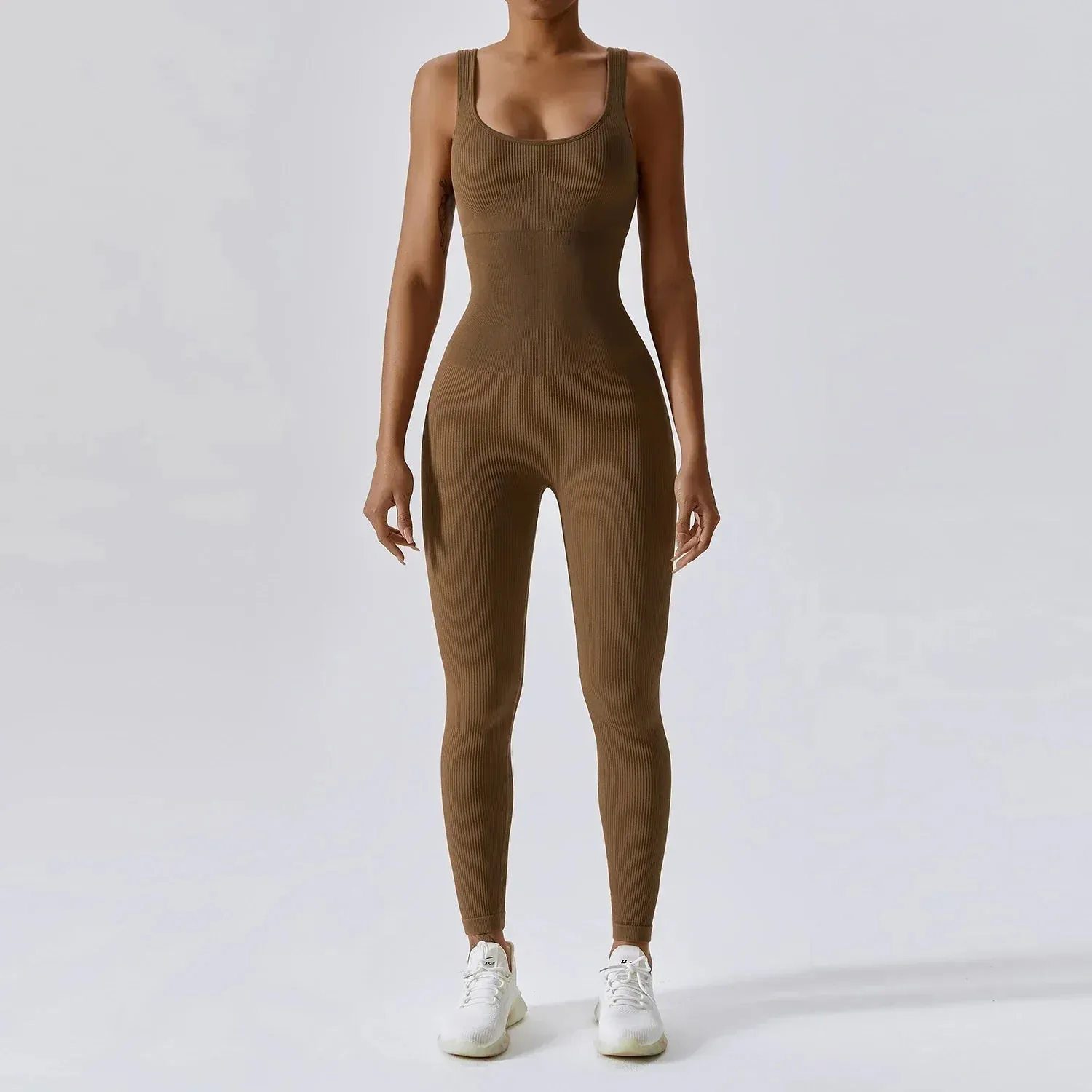 Yoga Bliss™ | Women's Stretchy Fitness Jumpsuit | Breathable Fabric, Form-Fitting Design & Maximum Flexibility
