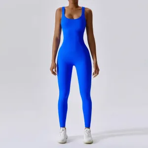 Yoga Bliss™ | Women's Stretchy Fitness Jumpsuit | Breathable Fabric, Form-Fitting Design & Maximum Flexibility