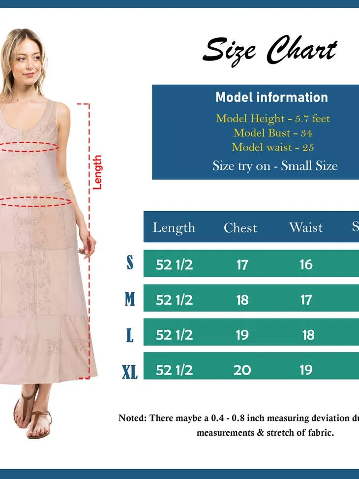 Young Threads Long Knitted Patchwork Western Dress