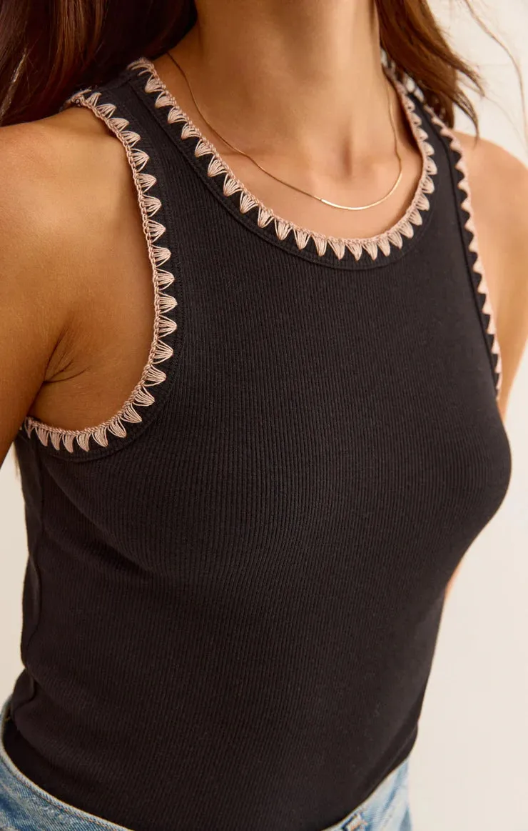 Z Supply Avril Rib Whipstitch Tank
