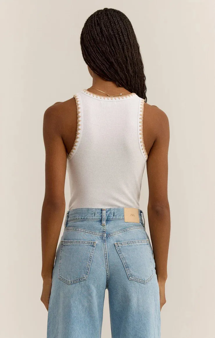 Z Supply Avril Rib Whipstitch Tank