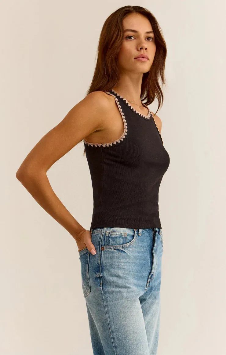 Z Supply Avril Rib Whipstitch Tank