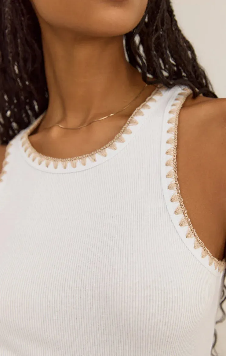 Z Supply Avril Rib Whipstitch Tank