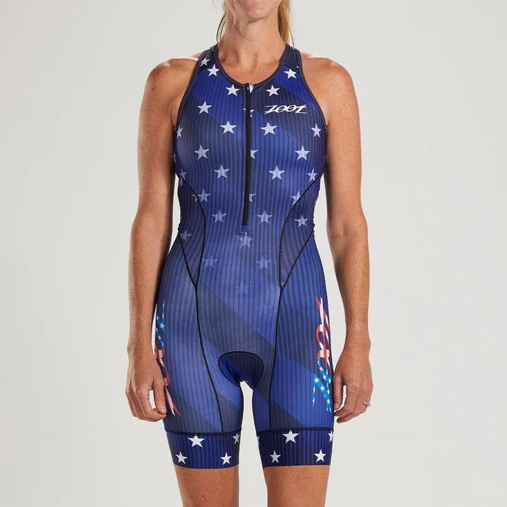ZOOT Women's LTD Tri Racesuit - Stars & Stripes