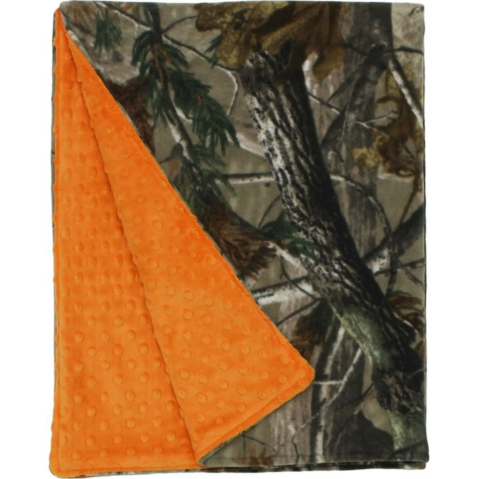 ZUZIFY REALTREE Minky Dot Double-Layer Fleece Baby Blanket. ZUZ0028