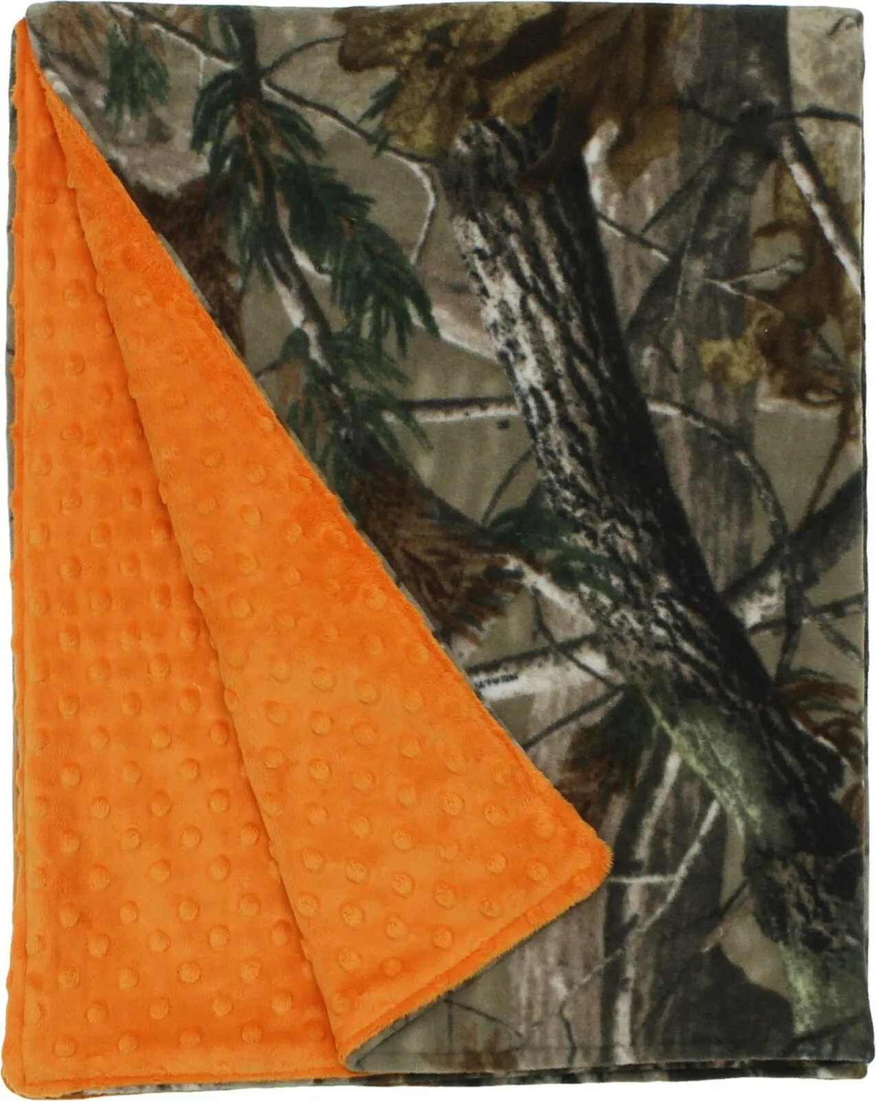ZUZIFY REALTREE Minky Dot Double-Layer Fleece Baby Blanket. ZUZ0028